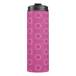 Roze Pyriet Patroon Design Tumbler Thermosbeker