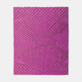 Roze Python: Slangenhuid textuur. Fleece Deken (Voorkant)