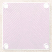 Roze Python: Slangenhuid textuur. Glazen Onderzetter (Achterkant)