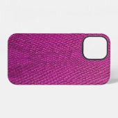 Roze Python: Slangenhuid textuur. iPhone Hoesje (Achterkant horizontaal)