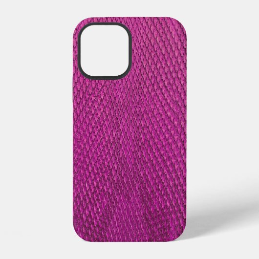 Roze Python: Slangenhuid textuur. iPhone Hoesje (Achterkant)