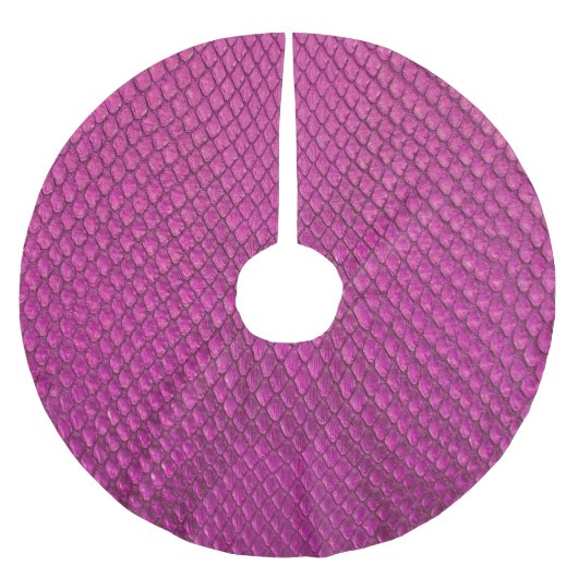 Roze Python: Slangenhuid textuur. Kerstboom Rok (Voorkant)
