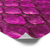 Roze Python: Slangenhuid textuur. Poster (Hoek)