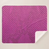 Roze Python: Slangenhuid textuur. Sherpa Deken (Voorkant (horizontaal))