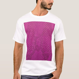 Roze Python: Slangenhuid textuur. T-shirt