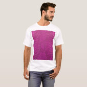 Roze Python: Slangenhuid textuur. T-shirt (Voorkant volledig)