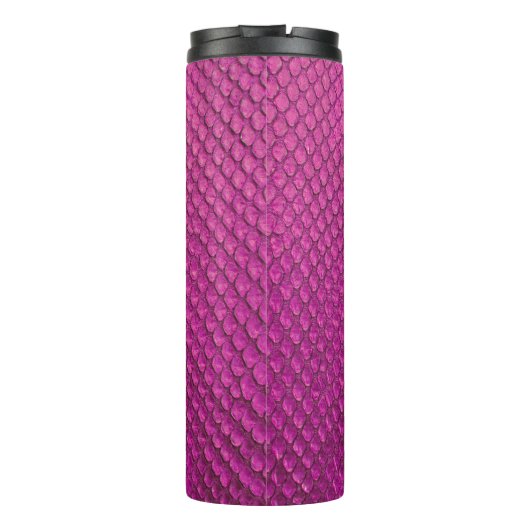 Roze Python: Slangenhuid textuur. Thermosbeker (Achterkant)