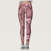 Roze Python Snake Print Vrouwen Leggings