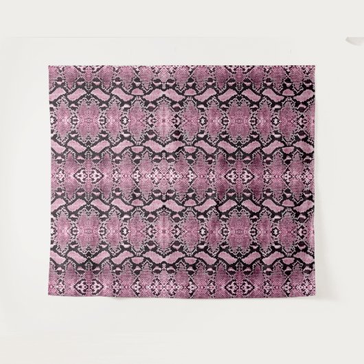 Roze Python Snakeskin-achtergrond Wandkleed (Voorkant (horizontaal))