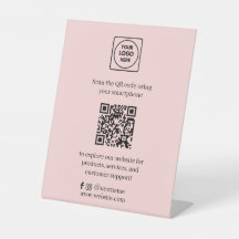 Roze QR-code | Scan mij Social Media Zakelijk