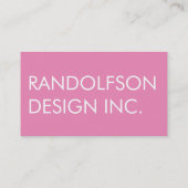 Roze QR CODE-Visitekaartje Visitekaartje (Achterkant)