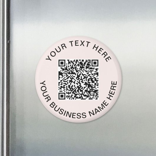 Roze QR-code zakelijke promotie Magneet