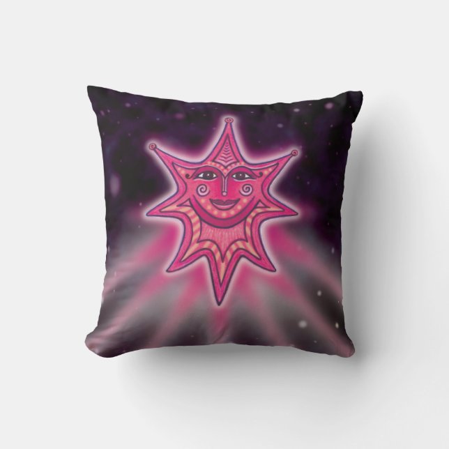 Roze quasar Illustration Pillow Kussen (Voorkant)