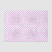 Roze Quatrefoil Patroon Tissuepapier (Voorkant)