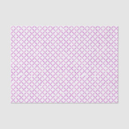Roze Quatrefoil Patroon Tissuepapier