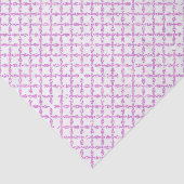 Roze Quatrefoil Patroon Tissuepapier (Detail)