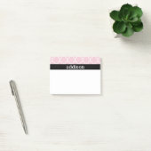 Roze Quatrefoil - Personaliseren Post-it® Notes (Kantoor)