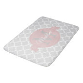 Roze Quatrefoil - Speciaal gepersonaliseerde Bath  Badmat (Gekanteld)