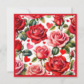 Roze Queen of Hearts Vrijgezellenfeest Brunch Squa Kaart (Voorkant)