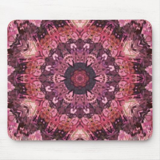 roze quilt mousepad muismat (Voorkant)