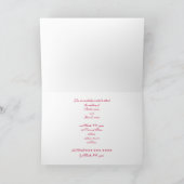 Roze Quilted CrissCross, bruiloft uitnodiging Kaar (Binnen)