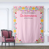 Roze Quinceanera Foto: Mexicaanse Partij Wandkleed