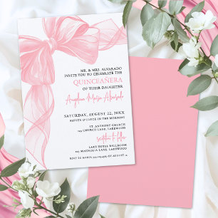 Roze Quinceanera Kaart