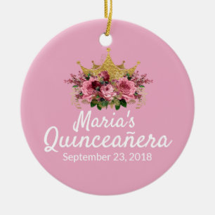 Roze Quinceañera Keepomwille Ornament