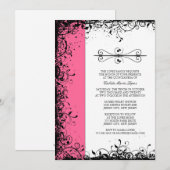 Roze Quinceanera-uitvindingen Kaart (Voorkant / Achterkant)