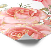 Roze Quinceanera Welkom Template Poster (Hoek)