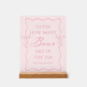 Roze raad eens hoeveel bogen acryl bord (Voorkant)