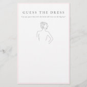 Roze Raad het Bruidsjurk Bruidsfeest  Briefpapier (Voorkant)