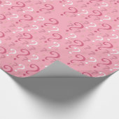 Roze raadsel me dit mysterieuze vraagteken cadeaupapier (Hoek)