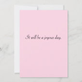 Roze raam trouwen kaart (Achterkant)