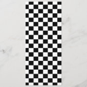 Roze Race Auto Verjaardagsfeestje Voedsel Menu (Achterkant)