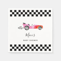 Roze Race Car Baby shower