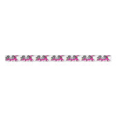 Roze racecar Ribbon Grosgrain Lint (Voorkant)