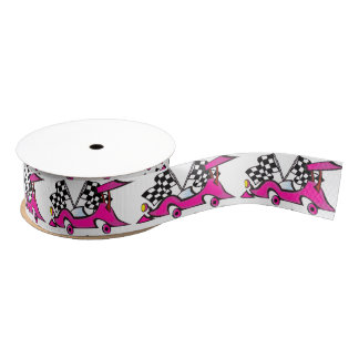 Roze racecar Ribbon Grosgrain Lint
