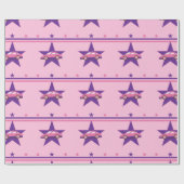 Roze racekaarverlooppapier cadeaupapier (Vlak)