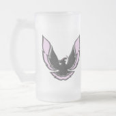 Roze Racing Bird Matglas Bierpul (Links)