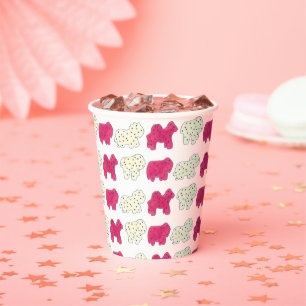 Roze rackers Koekjes Circus Birthday Party Papieren Bekers
