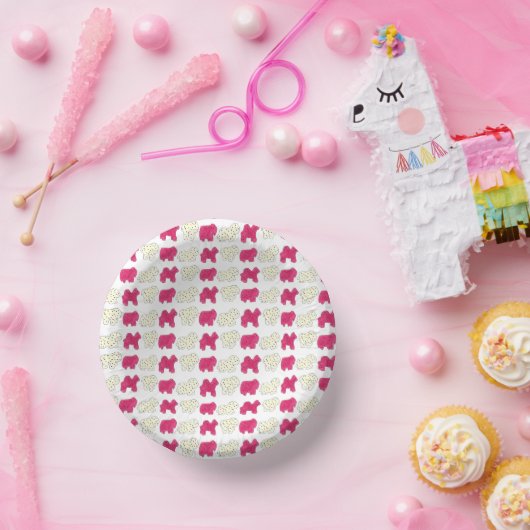 Roze rackers Koekjes Circus Birthday Party Papieren Kommen (Feest)