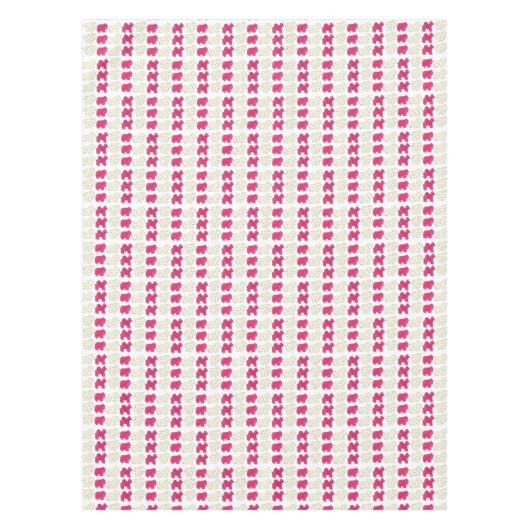 Roze rackers Koekjes Circus Birthday Party Tafelkleed (Voorkant)