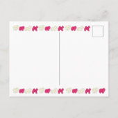 Roze rackers Koekjes Circus Birthday Party Uitnodiging Briefkaart (Achterkant)