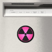 Roze radiatiesymbool magneet (Insitu (Vaatwasser))