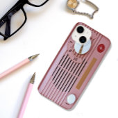 Roze radio Case-Mate iPhone case