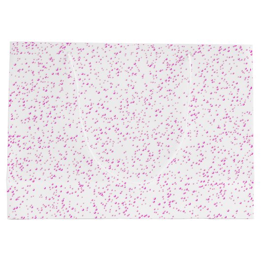 Roze Rain Gift Bag Groot Cadeauzakje (Achterkant)