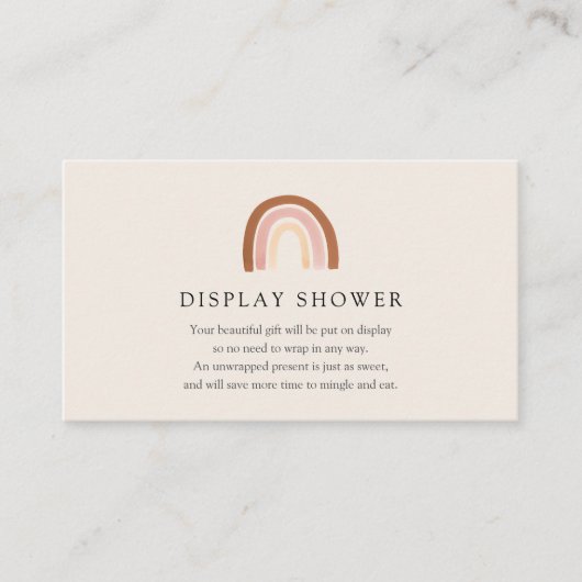 Roze Rainbow Display Douche kaart (Voorkant)