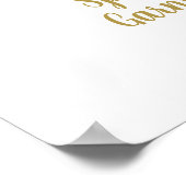 Roze Rainbow Momosa Bar Girl-teken Poster (Hoek)