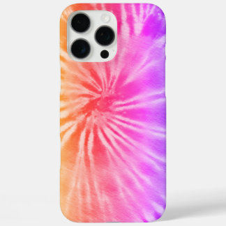 Roze Rainbow Spiral Tie Dye iPhone 16 Pro Max Hoesje